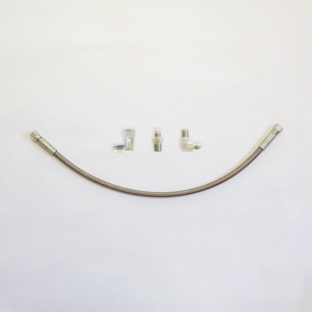 Single Air Compressor Hot Hose With Compressor Fittings - 500mm