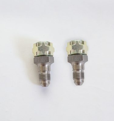 H-5007 Tire Valve Stem Adapter - Fits Schraeder valve .305-32 Thread with 7/16-20 Thread for 1/4" Flare Tube Fitting